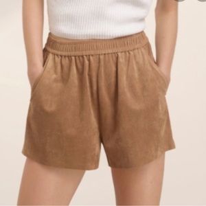 Wilfred Faux Suede Shorts